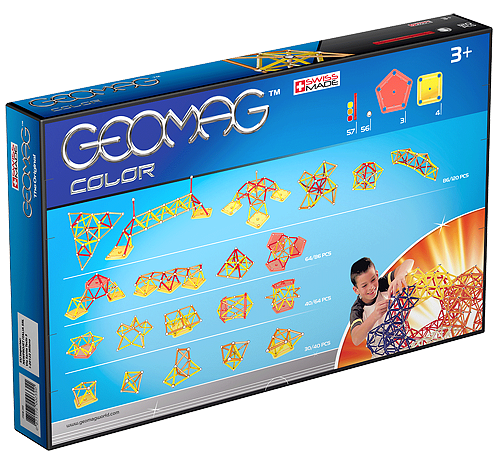 Geomag Color 120 деталей | Магнітний конструктор Геомаг PF.510.255.00 фото