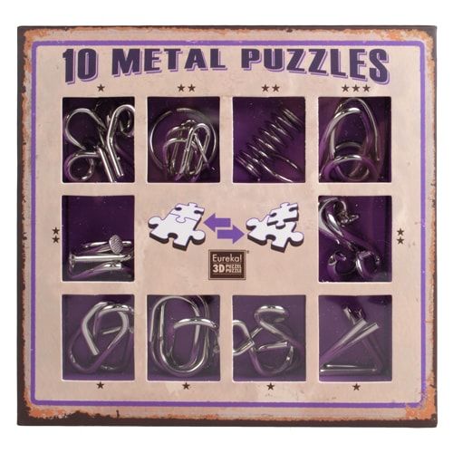 10 Metal Puzzle Violet | Фіолетовий набір головоломок 473359 фото