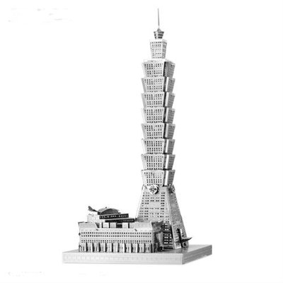 Металевий 3D конструктор Taipei 101 ICONX | Хмарочос Тайбей 101 ICX007 фото