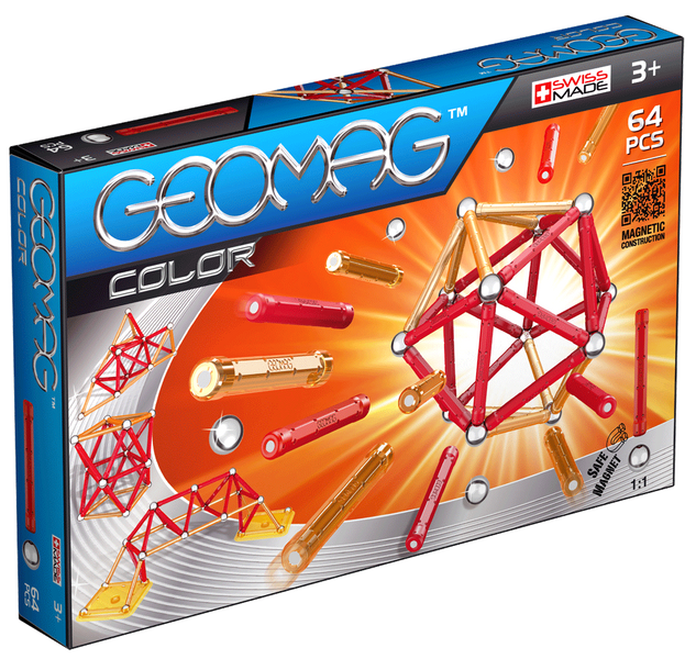 Geomag Color 64 деталі | Магнітний конструктор Геомаг PF.510.253.00 фото