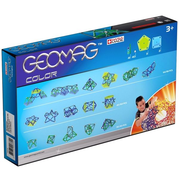Geomag Color 86 деталей | Магнитный конструктор Геомаг PF.510.254.00 фото
