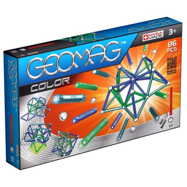 Geomag Color 86 деталей | Магнитный конструктор Геомаг PF.510.254.00 фото