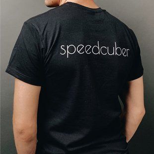 Футболка фирменная от Евгения Бондаренко Speedcuber черная фото