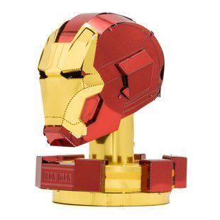 Металлический 3D конструктор Шлем Железного человека Marvel фото