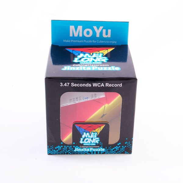MoYu Meilong Jinzita Pyraminx stickerless | Пірамідка Мейлонг кольоровий пластик MF8857B фото