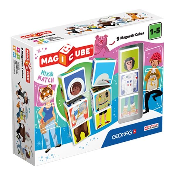 Geomag MAGICUBE Mix & Matсh 9 cubes | Магнітні кубики Мікс 9 кубиків 124 фото