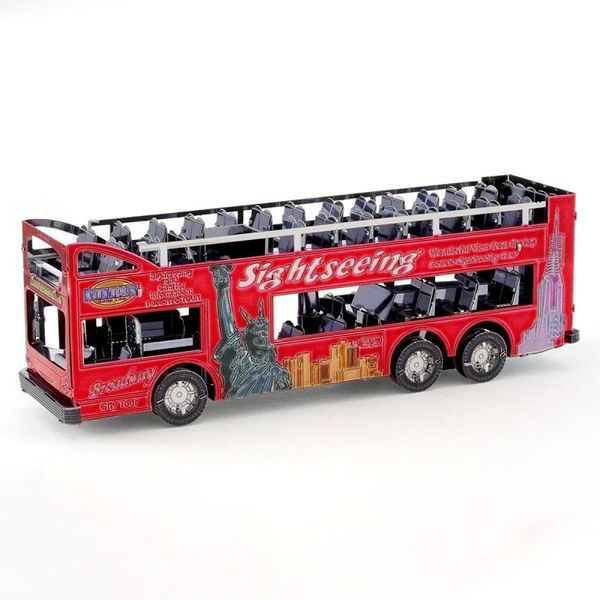Металлический ЗD констуктор "Big Apple Tour Bus" | Экскурсионный автобус MMS169 фото