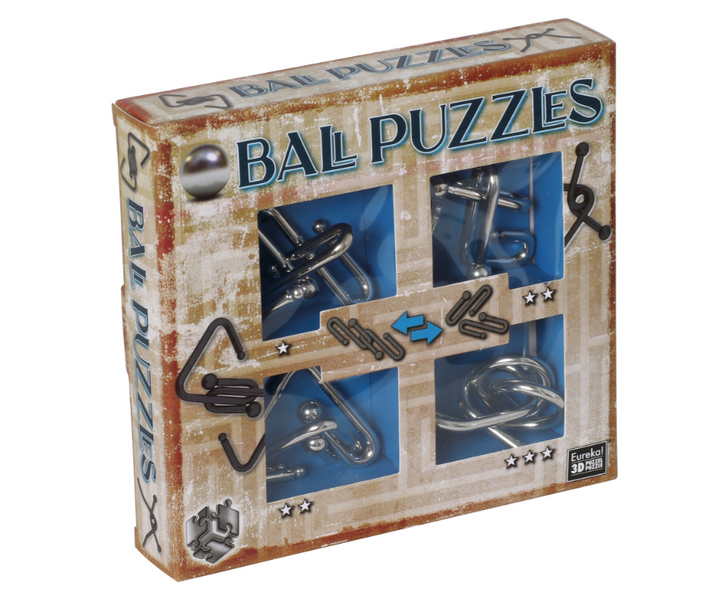Ball Puzzles Blue | Набір металевих головоломок фото
