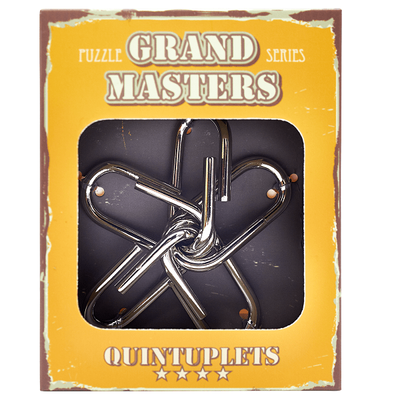 Grand Master Puzzles QUANTUPLETS | Металлическая головоломка yellow 473255 фото