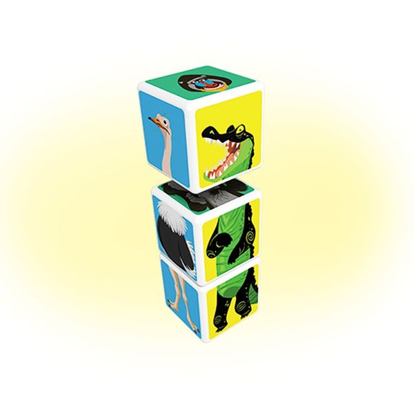 Geomag MAGICUBE Savana Animals 3 cubes | Магнитные кубики Животные саванны 1091 фото