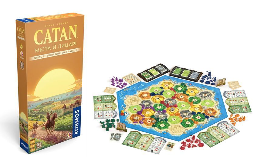 Catan: Міста і лицарі (доп. 5-6 гравців)- Настільна гра фото