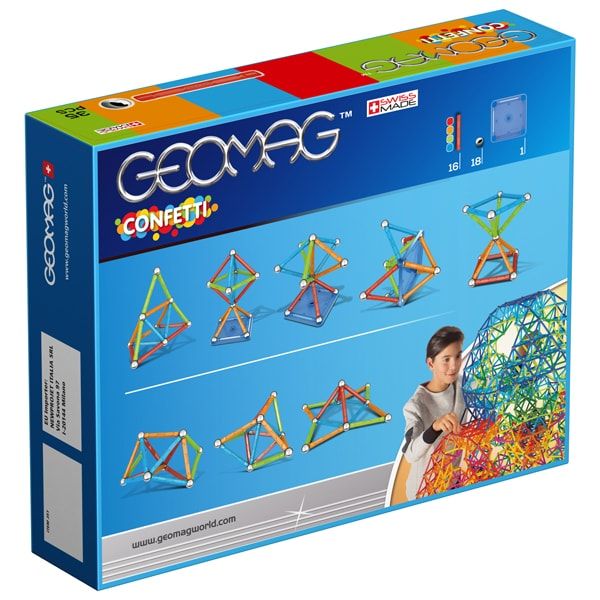 Geomag Confetti 35 деталей | Магнітний конструктор Геомаг PF.515.351.00 фото