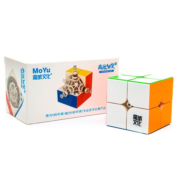 MoYu 2x2 WeiPo WRS stickerless | Кубик МоЮ WRS 2x2 магнітний MYWP005 фото