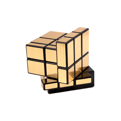 Головоломка кубик 3х3 QiYi Mirror cube дзеркальний золотий 154gold фото