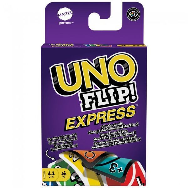 Карточная игра UNO Двойная игра экспресс (Flip Express) GXD75 фото Карточная игра UNO Двойная игра экспресс (Flip Express) фото