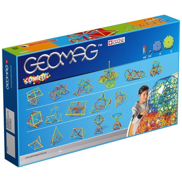 Geomag Confetti 88 деталей | Магнітний конструктор Геомаг PF.515.353.00 фото