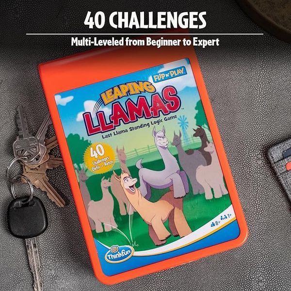 Логічна дорожня гра - Flip & Play - Leapin' Llamas| Гра Thinkfun Стрибаючи лами фото