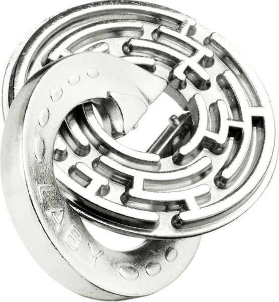 Міні головоломки Нескінчений лабіринт срібного кольору | Mini Huzzle Laby 5* silver | фото