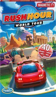 Логічна гра Rush Hour World Tour Magnetic Travel Puzzle| Гра магнітна Thinkfun Час пік для подорожей фото