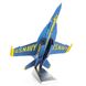 Металлический 3D конструктор Истребитель-бомбардировщик и штурмовик F/A-18 Супер Хорнет ICX212 фото 2