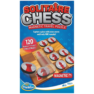 Логічна дорожня гра Solitaire Chess Magnetic Travel Puzzle | Гра магнітна Thinkfun Шаховий пасьянс фото
