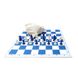 Шаховий набір: дошка, фігури легкі, мішечок для зберігання біло-блакитні old E682 фото 7