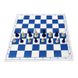 Шаховий набір: дошка, фігури легкі, мішечок для зберігання біло-блакитні old E682 фото 6