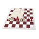 Шаховий набір: дошка, фігури легкі, мішечок для зберігання біло-червоні E681 фото 4