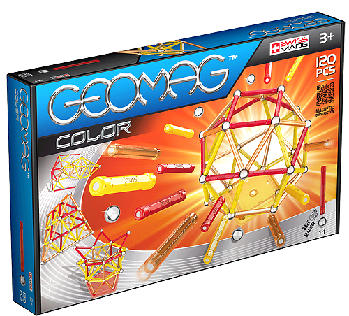 Geomag Color 120 деталей | Магнітний конструктор Геомаг PF.510.255 фото