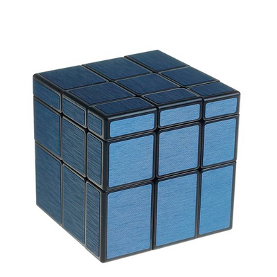 Головоломка кубик 3х3 QiYi дзеркальний блакитний 154blue фото