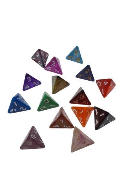 Кубик Chessex D4 (різнокольорові) Dice D4 фото