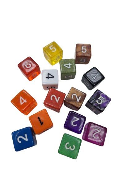 Кубик Chessex D6 (в асортименті) Dice D6 фото