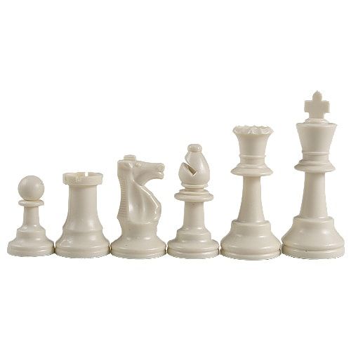 Шахматные фигуры Стаунтон 97 мм, пластик легкие E210 фото