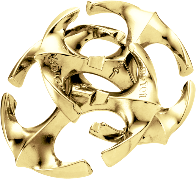 Міні головоломка Ротор 6* золотого кольору | Mini Huzzle Rotor 6* gold фото