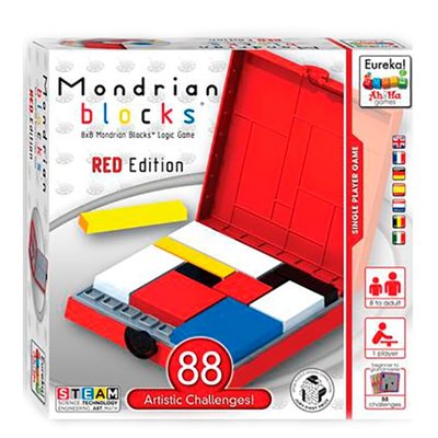 Ah!Ha Mondrian Blocks red | Головоломка Блоки Мондриана (красный) 473553 фото