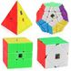 MoFangJiaoShi Gift Packing with 4 cubes stickerless - Набор механических головоломок MF9305 фото 1