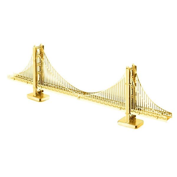 Golden Gold Gate Bridge Metal Earth | Золоті ворота MMS001G фото
