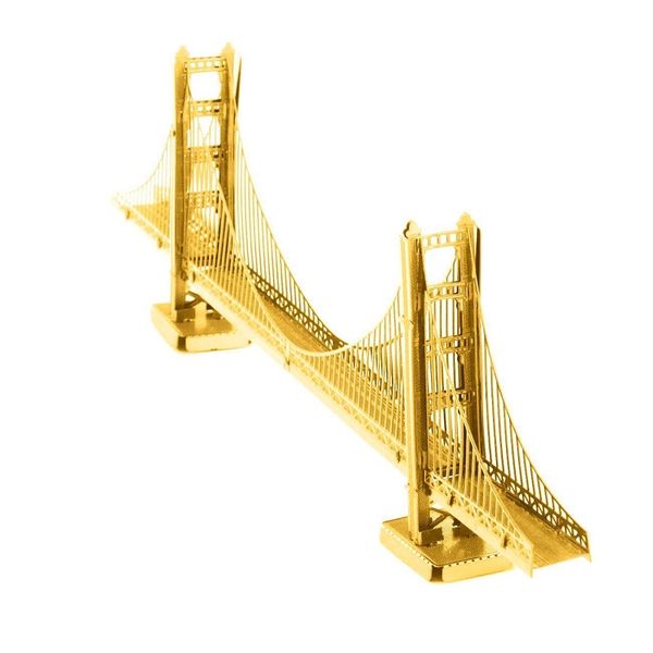 Golden Gold Gate Bridge Metal Earth | Золотые ворота MMS001G фото