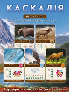 Набор промокарт к настольной игре Каскадия (Cascadia) фото