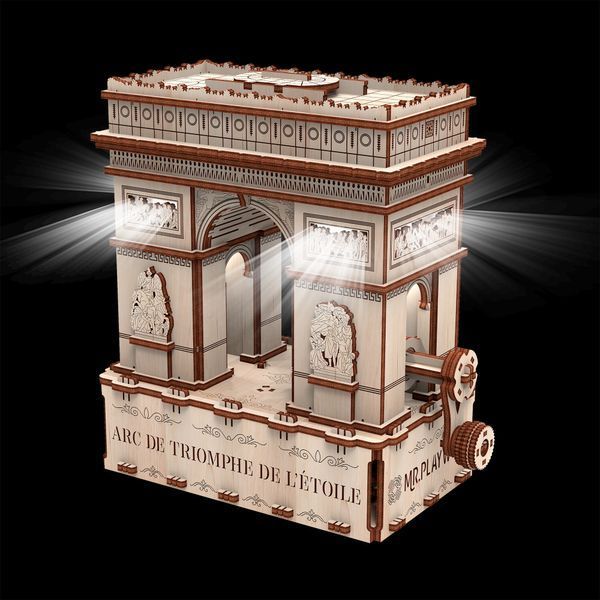 Деревянный конструктор Триумфальная арка (Эко-лайт) механическая 3D-модель 180 деталей фото