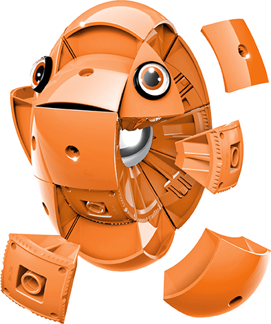 Geomag KOR Pantone Orange | Магнітний конструктор Геомаг Кор помаранчевий PF.800.671.00 фото