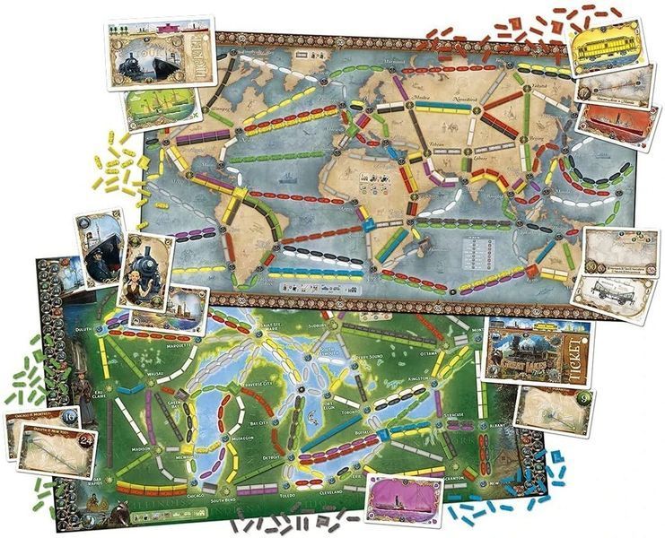 Настольная игра Билет на поезд: Рельсы и паруса (Ticket to Ride: Rails & Sails) фото
