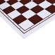 Дошка шахова складана пластикова 57 мм біло-коричнева E111 фото 1