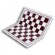 Дошка шахова складана пластикова 57 мм біло-коричнева E111 фото 2