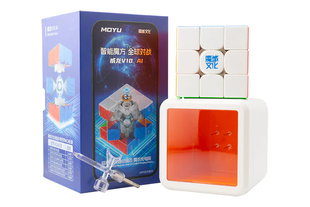 Кубик MoYu Weilong V10 AI Gyroscope Core Maglev UV 3x3 кольоровий пластик фото