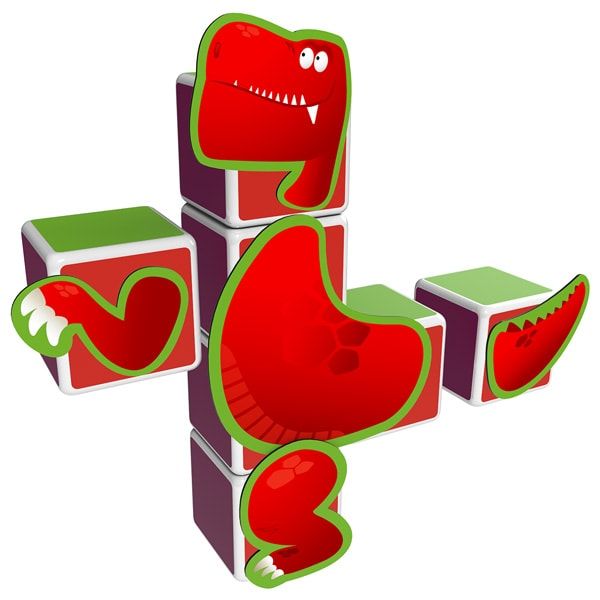 Geomag MAGICUBE Dunosaurs | Магнитные кубики Динозавры 141 фото