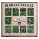 10 Metal Puzzle Green | Зелений набір головоломок 473357 фото 1